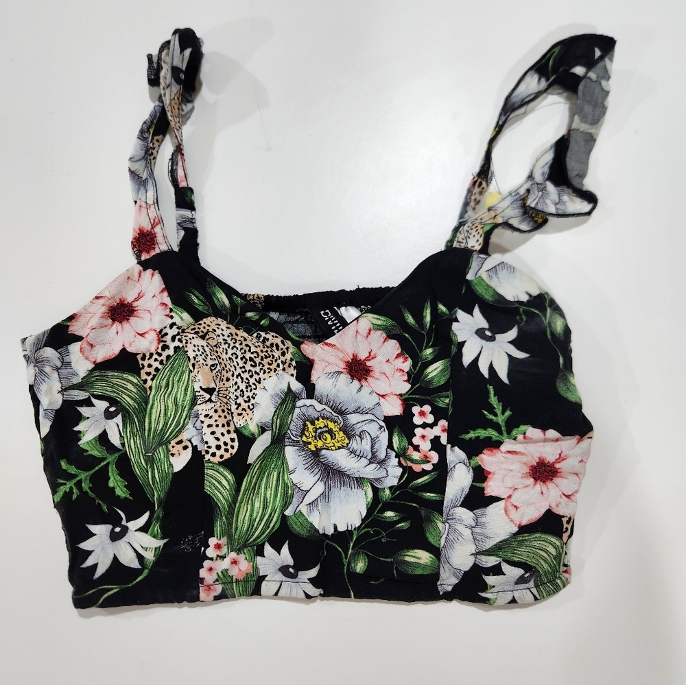 Jungle Print Crop Tank